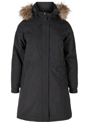 Veste d'hiver imperméable avec capuche amovible, Grey as sample, Packshot image number 0