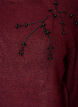 Pull avec broderie de perles, Bordeaux, Packshot image number 2