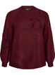 Pull avec broderie de perles, Bordeaux, Packshot image number 0