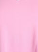 T-shirt Basic en coton uni, Rose, Packshot image number 2