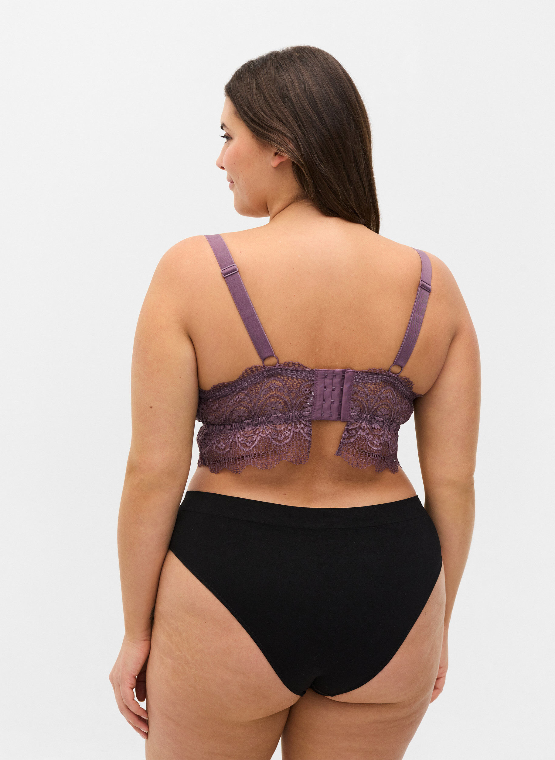 Zizzi2-pack broekjes met normale taille, Black, Model image number 1