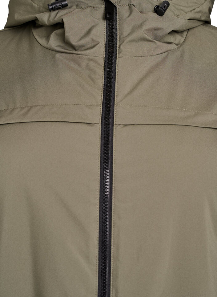 Lichtgewicht gewatteerde parka met een capuchon, Groen, Packshot image number 2