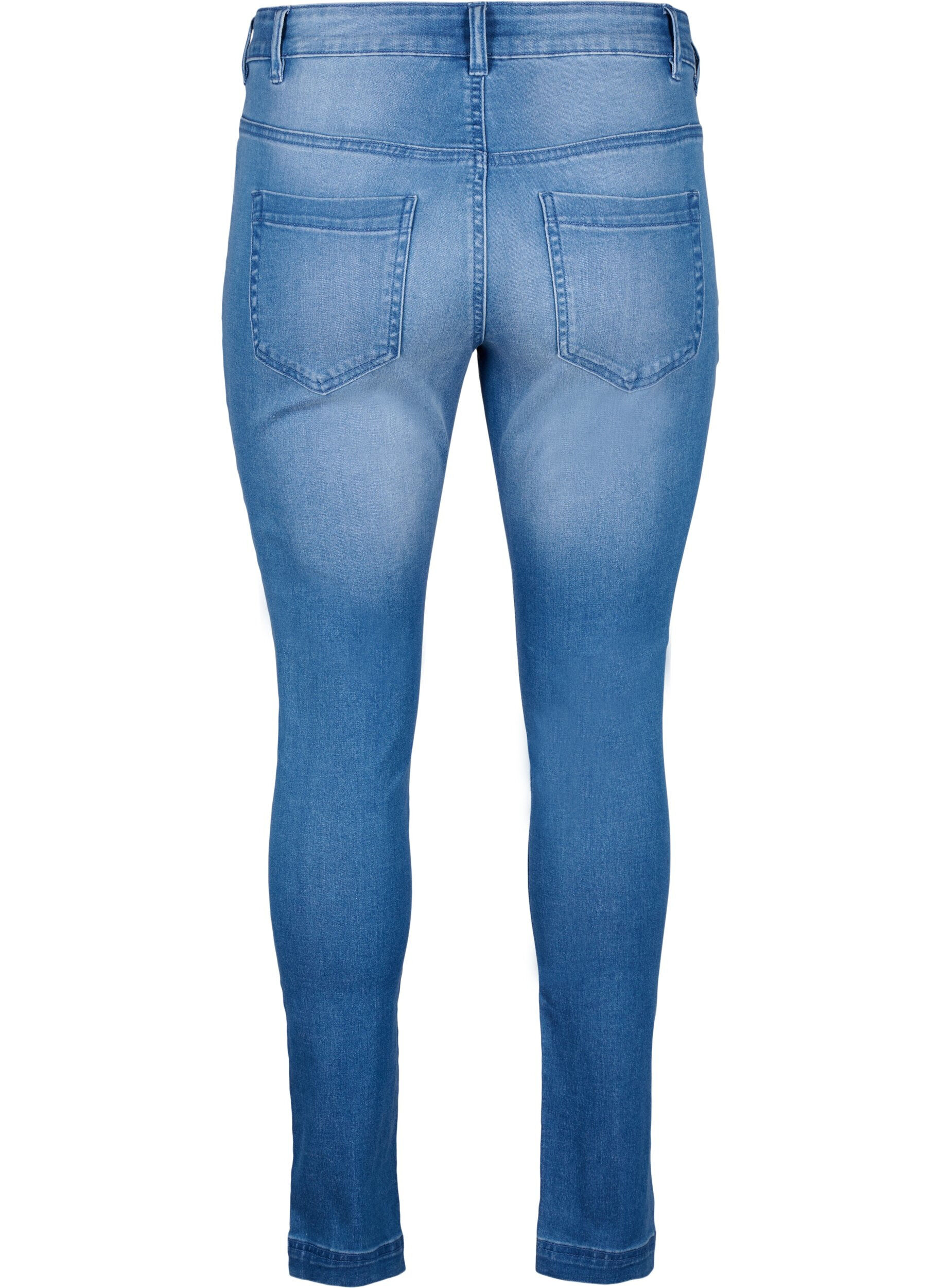 ZizziViona jeans met normale taille, Blauw, Packshot image number 1
