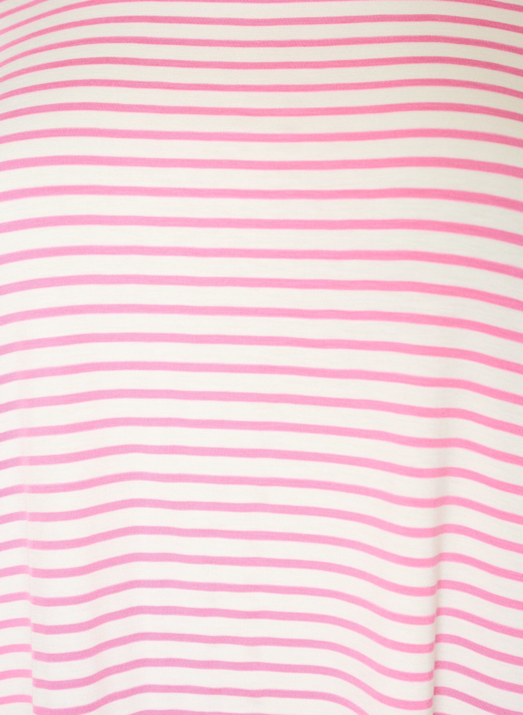 ZizziT-shirt met TENCEL&trade; Lyocell en strepen, Roze, Packshot image number 2