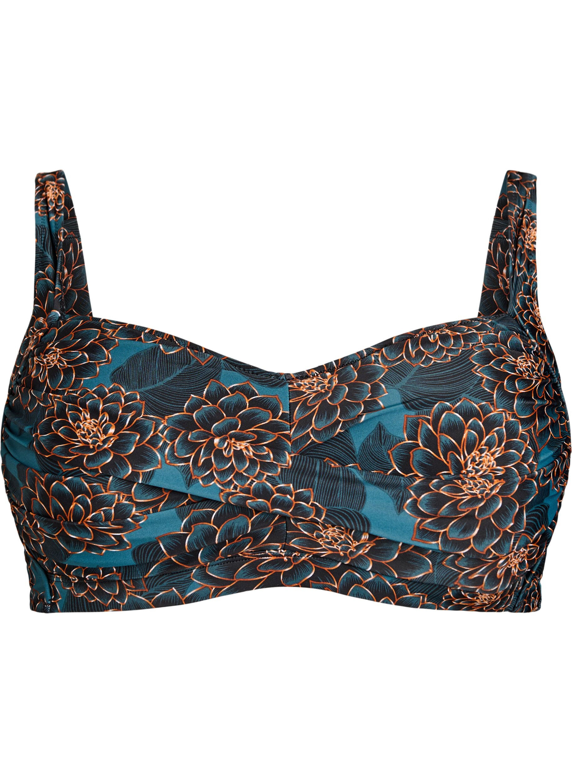 Haut de bikini rembourr&eacute; et imprim&eacute;