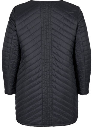 Gewatteerde lichte jas, Black, Packshot image number 1