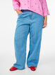 Wide-leg jeans met hoge taille, Blauw, Model image number 2