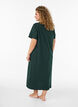 Chemise de nuit midi en coton biologique, Vert, Model image number 1