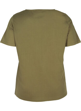 Katoenen t-shirt met print, Ivy Green, Packshot image number 1