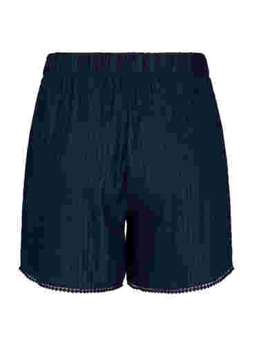 	 Korte broek met structuurpatroon, Navy Blazer, Packshot image number 1