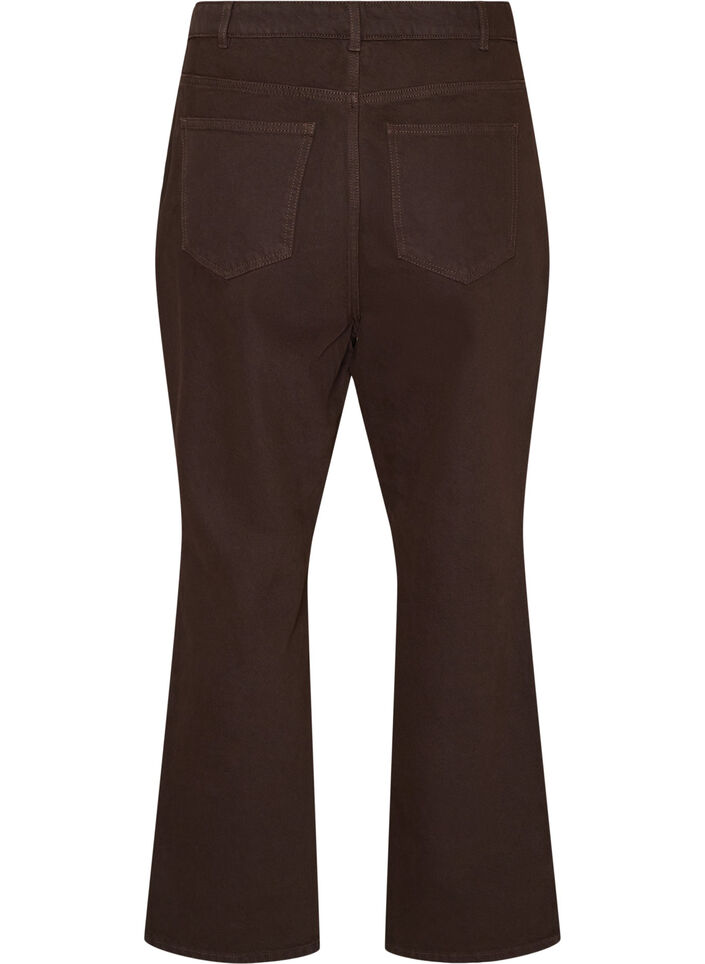 Jean Kiana coupe droite de couleur, Marron, Packshot image number 1