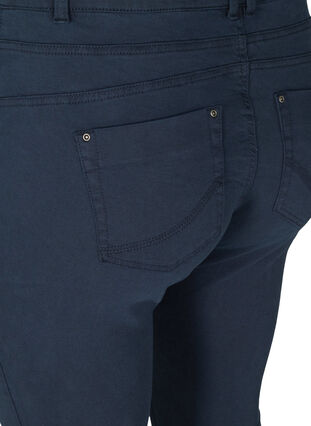 Pantalon moulant avec fermeture à bouton, Dark Blue, Packshot image number 3