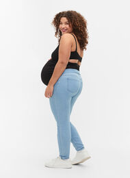 Pantalon de grossesse à poches arrière, Light blue, Model