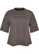 A-lijn jersey blouse met mouwen tot de elleboog, Grijs, Packshot image number 0