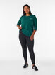 Sporttop met 3/4 mouwen, Groen, Model image number 1