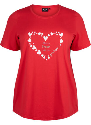 FLASH – T-shirt imprimé, High Risk Red Heart, Packshot image number 0