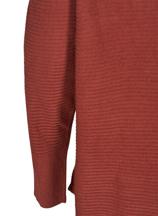 Gebreide geribbelde sweater met ronde hals , Wild Ginger, Packshot image number 3