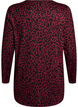 Gedessineerde blouse met lange mouwen, Donker Bordeaux, Packshot image number 1
