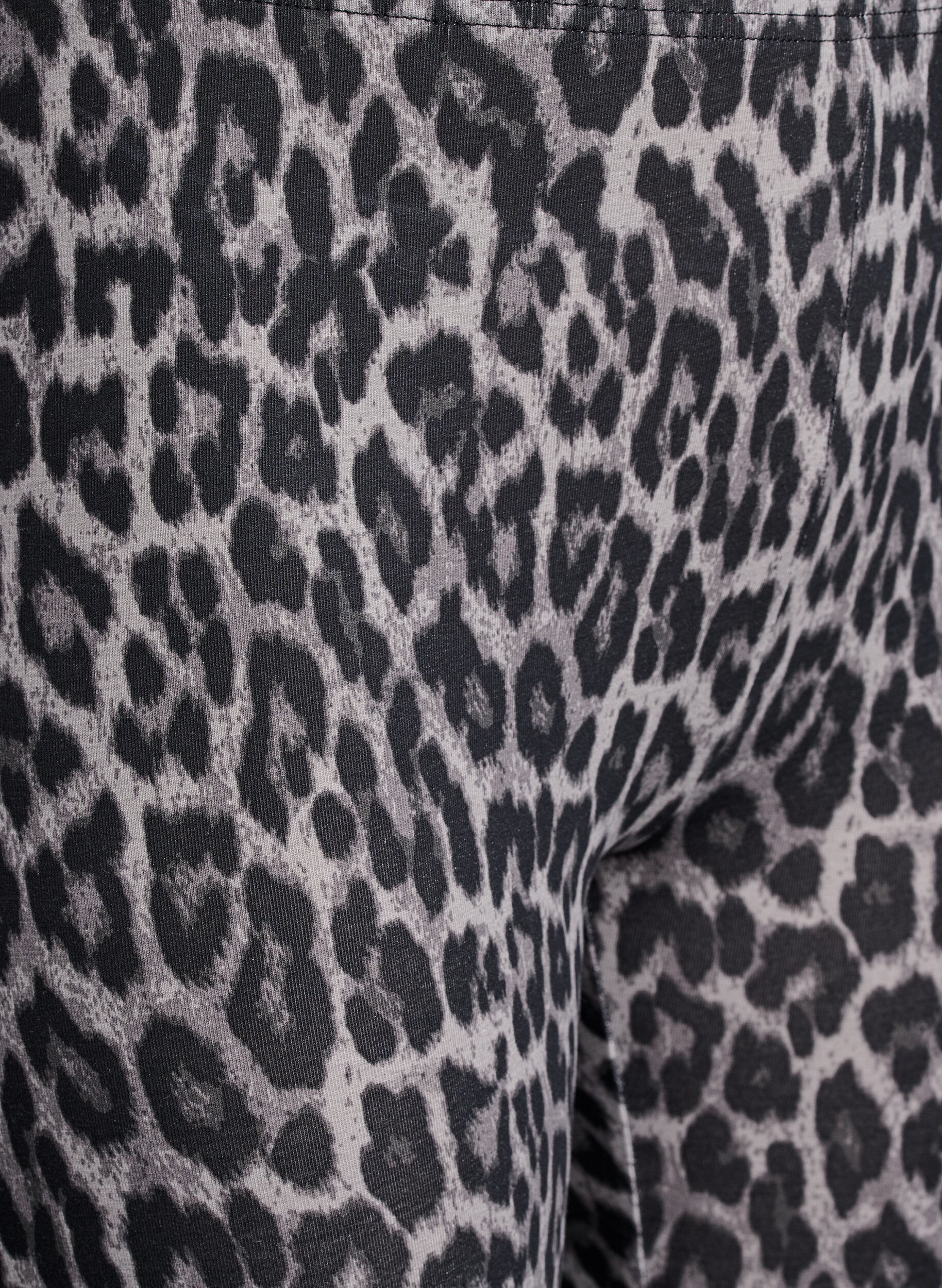 ZizziViscose leggings met zebraprint, Grijs, Packshot image number 2