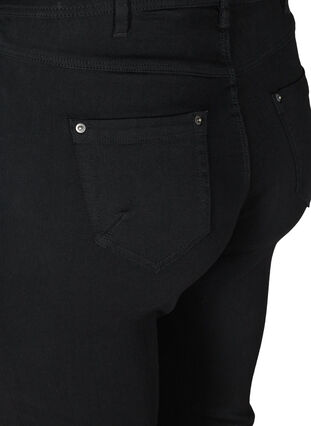Ellen jeans met hoge taille en bootcut, Black, Packshot image number 3