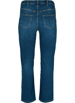 Gemma jeans met hoge taille en push up, Blue denim, Packshot image number 1