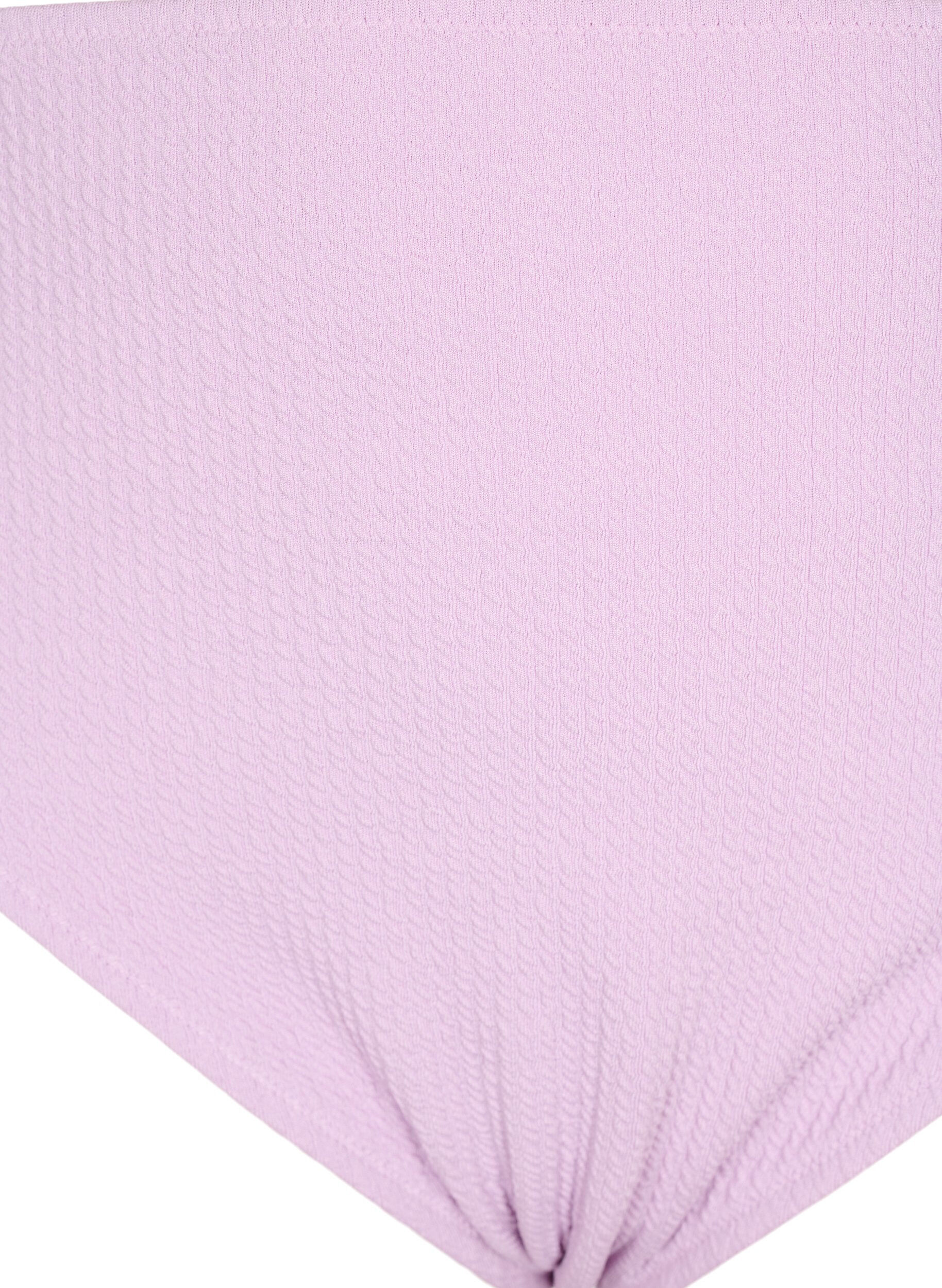 Zizzi Bas de bikini avec structure en cr&ecirc;pe, Violet, Packshot image number 2
