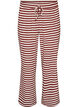 Gestreepte pyjamabroek met een high waist en wijde pijpen, 0426, Packshot image number 0