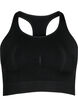 Seamless beha top, Black, Packshot image number 0