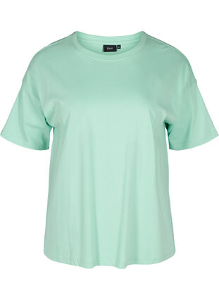 T-shirt à manches courtes en coton, Lichen, Packshot image number 0