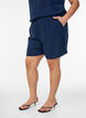 Korte broek met zakken en elastische tailleband, Blauw, Model image number 3