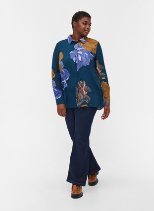 Viscose blouse met print, Reflecting Pond AOP, Model image number 2