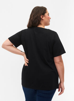 FLASH – T-shirt imprimé, Black, Model image number 1