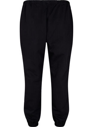 Pantalon ample en coton avec poches, Black, Packshot image number 1