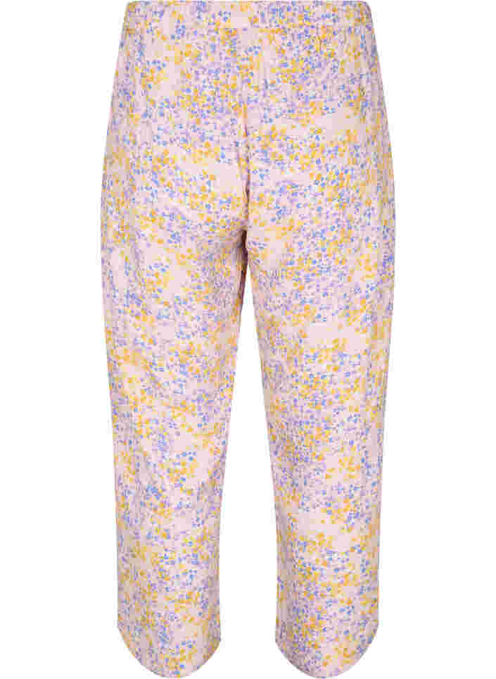 Pantalon court en viscose avec imprimé floral, Rose Ditsy AOP, Packshot image number 1