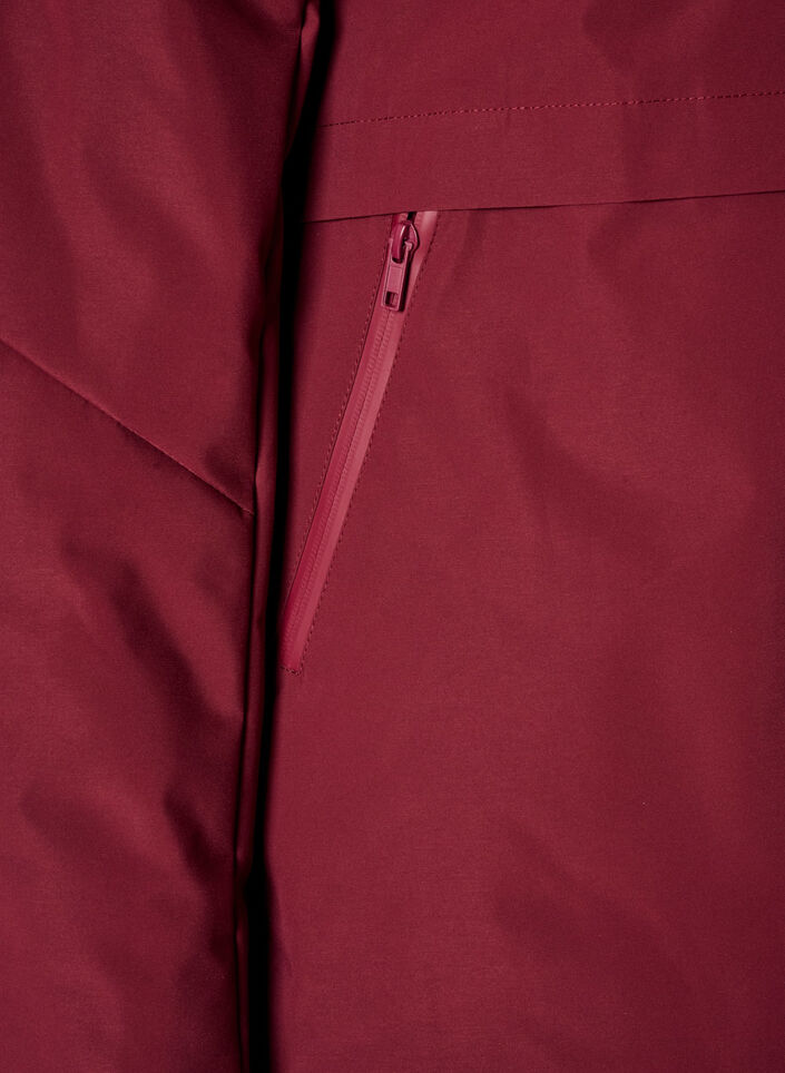 Veste d'hiver avec capuche et taille ajustable, Bordeaux, Packshot image number 3
