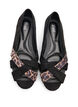 Wide fit - Puntige ballerina flats, Zwart, Packshot image number 2