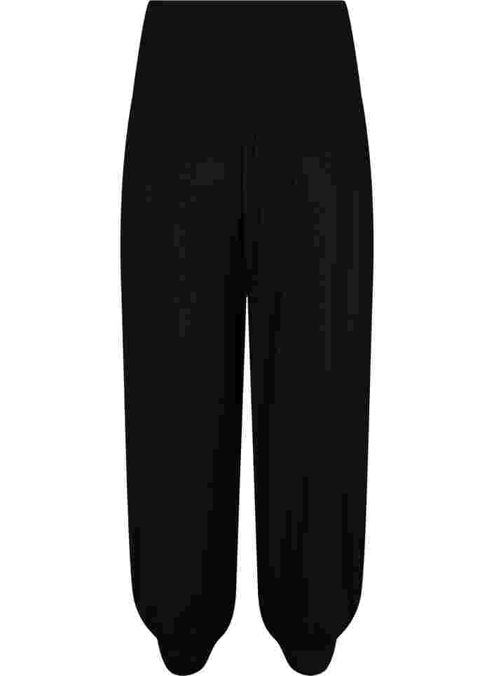 Pantalon de sport ample en viscose, Black, Packshot image number 1