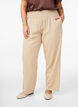 Pantalon à smocks en lin, Beige, Model image number 2