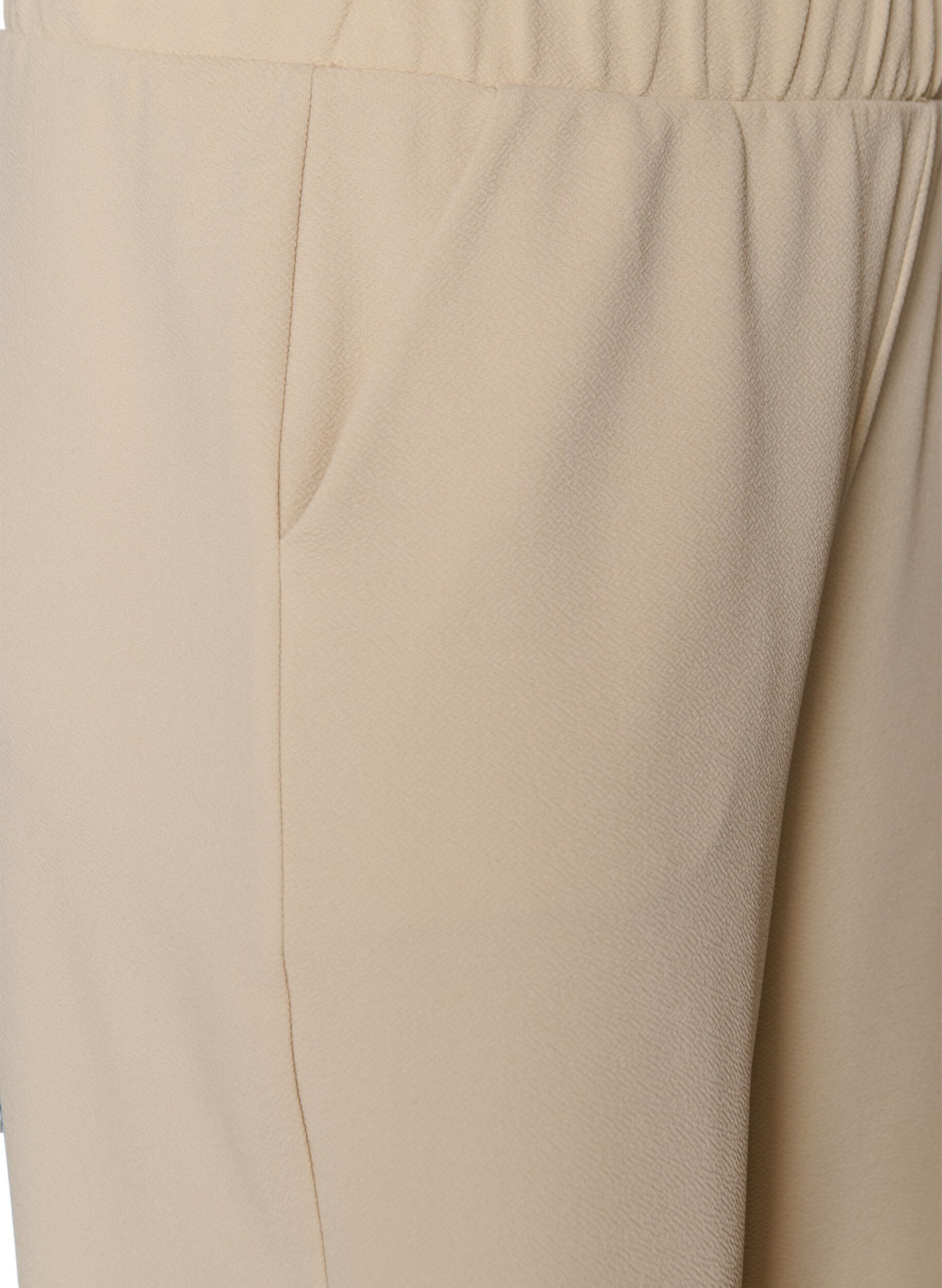 Zizzi Pantalon ample en longueur 7/8, Beige, Packshot image number 2