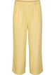 Losse broek met elastische tailleband en zakken, Geel, Packshot image number 0