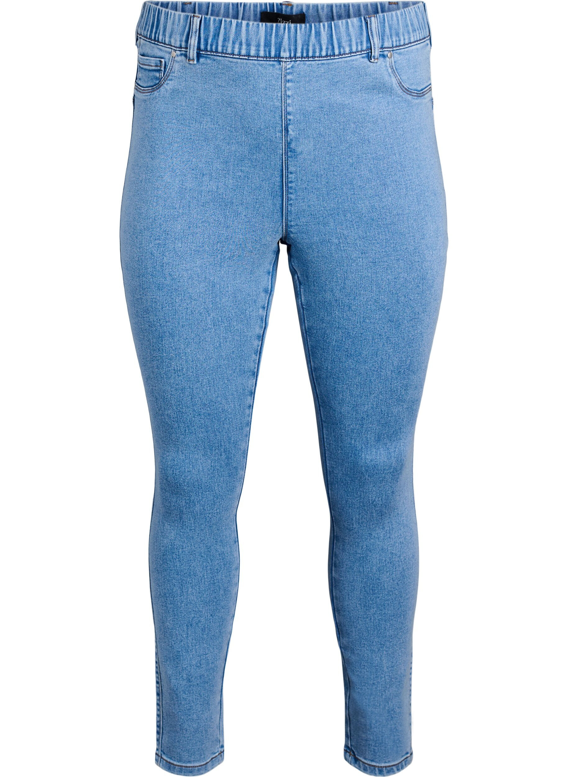 ZizziJeggings met hoge taille, Blauw, Packshot image number 0