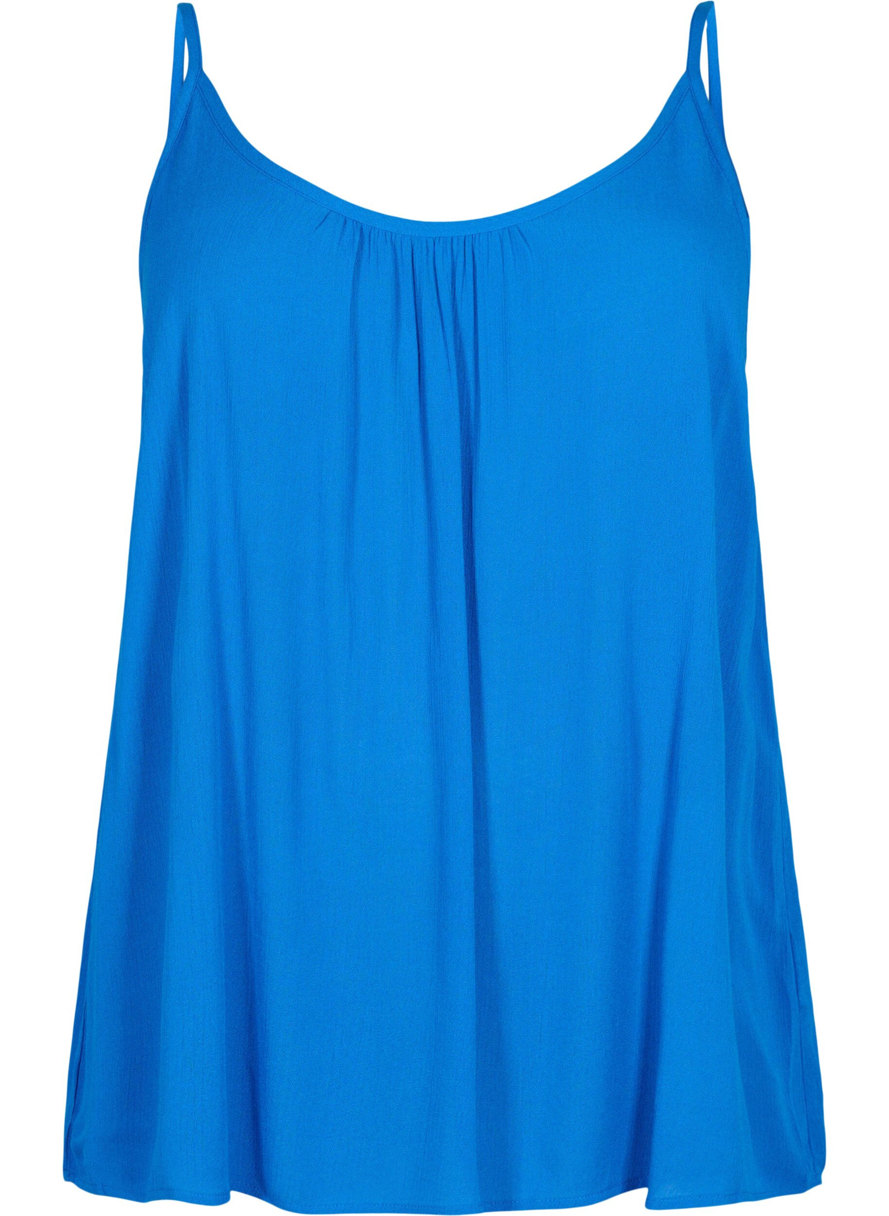 ZizziStrap top in viscose, Blauw, Packshot image number 0