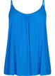 Strap top in viscose, Blauw, Packshot image number 0