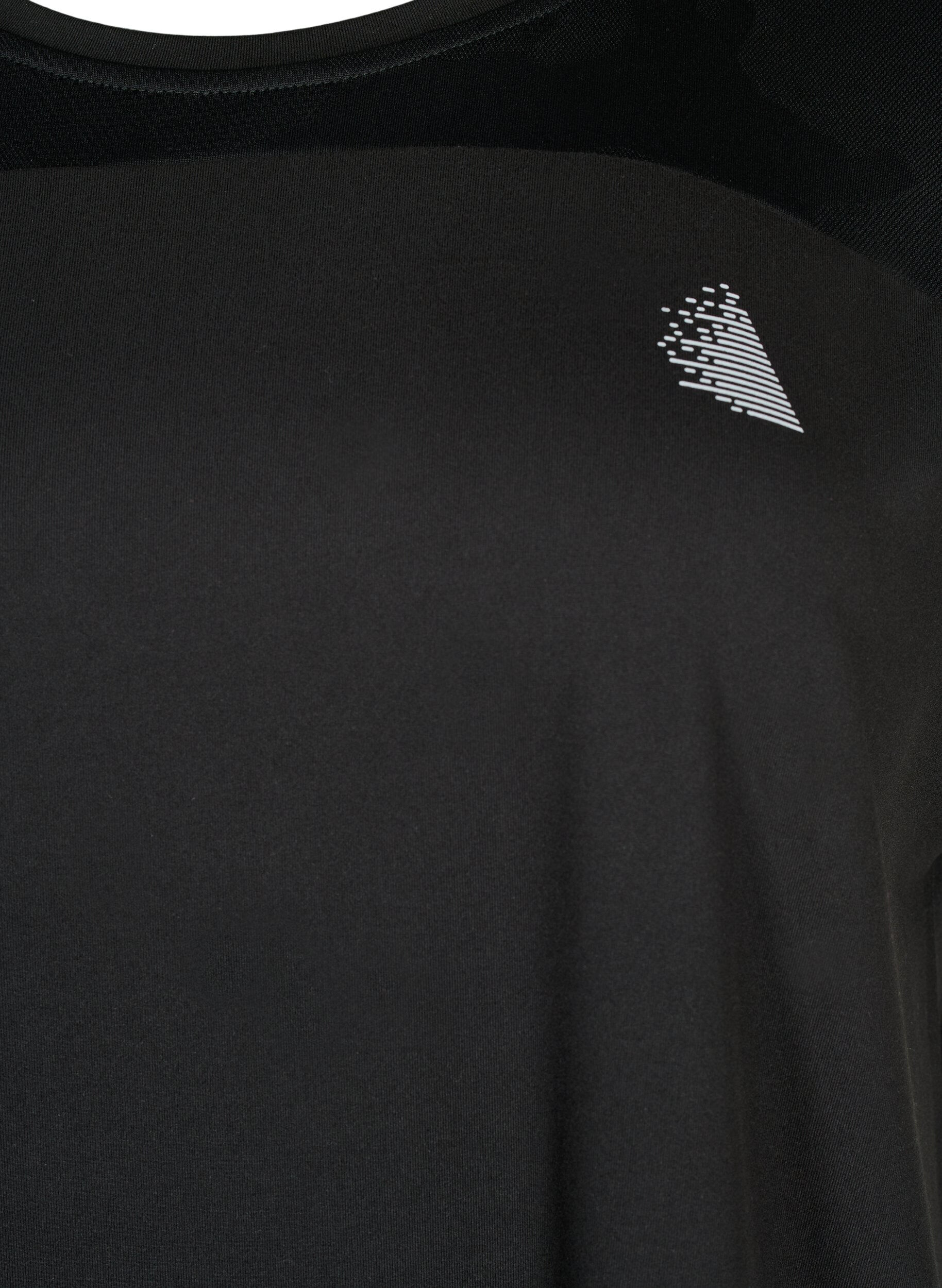 ZizziTrainings-T-shirt met ronde hals, Black, Packshot image number 2
