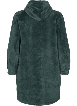 Chemise de nuit douce avec capuche, Balsam Green, Packshot image number 1