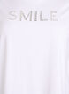 T-shirt en coton avec texte brod&eacute;, Blanc, Packshot image number 2