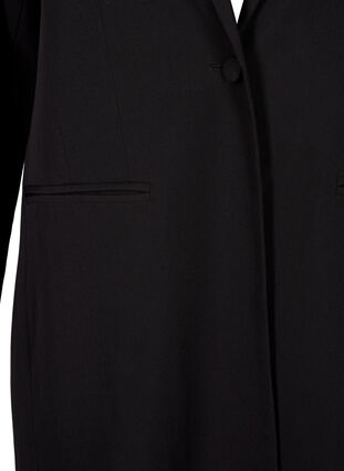 Klassieke lange blazer, Black, Packshot image number 2
