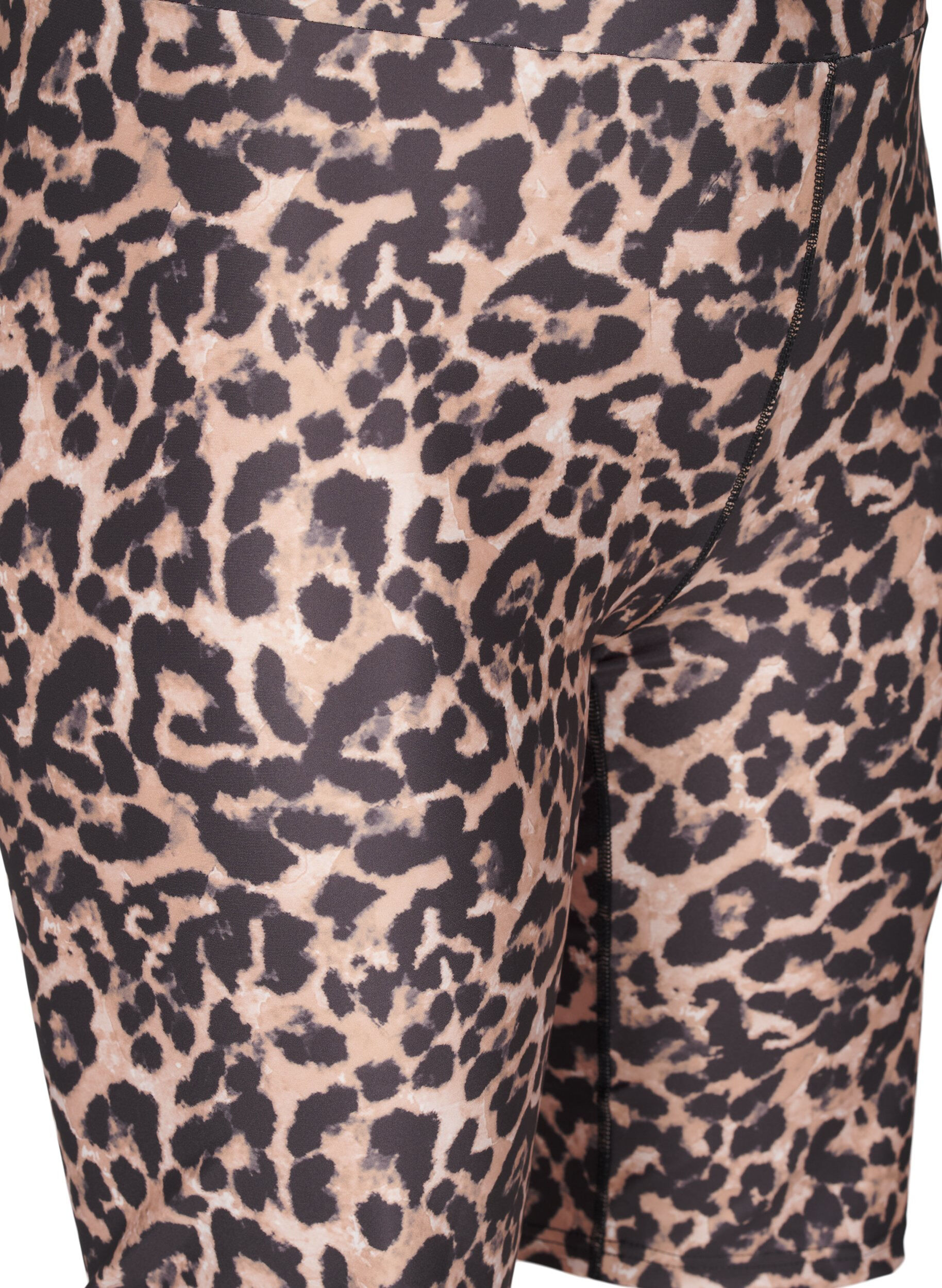 ZizziStrakzittende shorts met zakken aan de zijkant, Bruin, Packshot image number 2