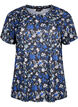 FLASH - T-shirt met bloemenprint, Black Blue Green AOP, Packshot image number 0