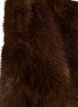 Veste courte en fausse fourrure ouverte sur le devant, Marron, Packshot image number 2
